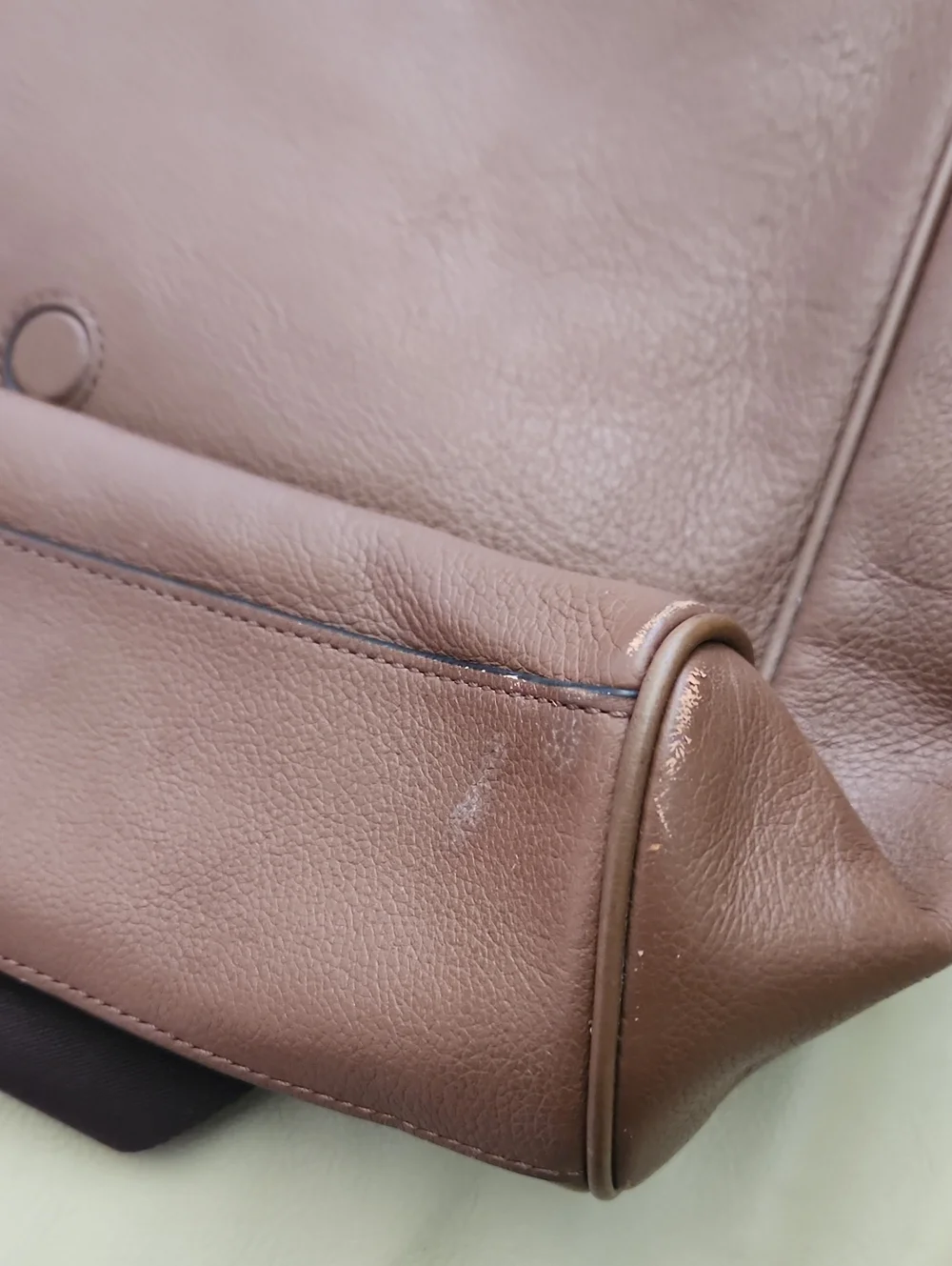 Coach Men's Houston Map Leather Messenger Bag Brown